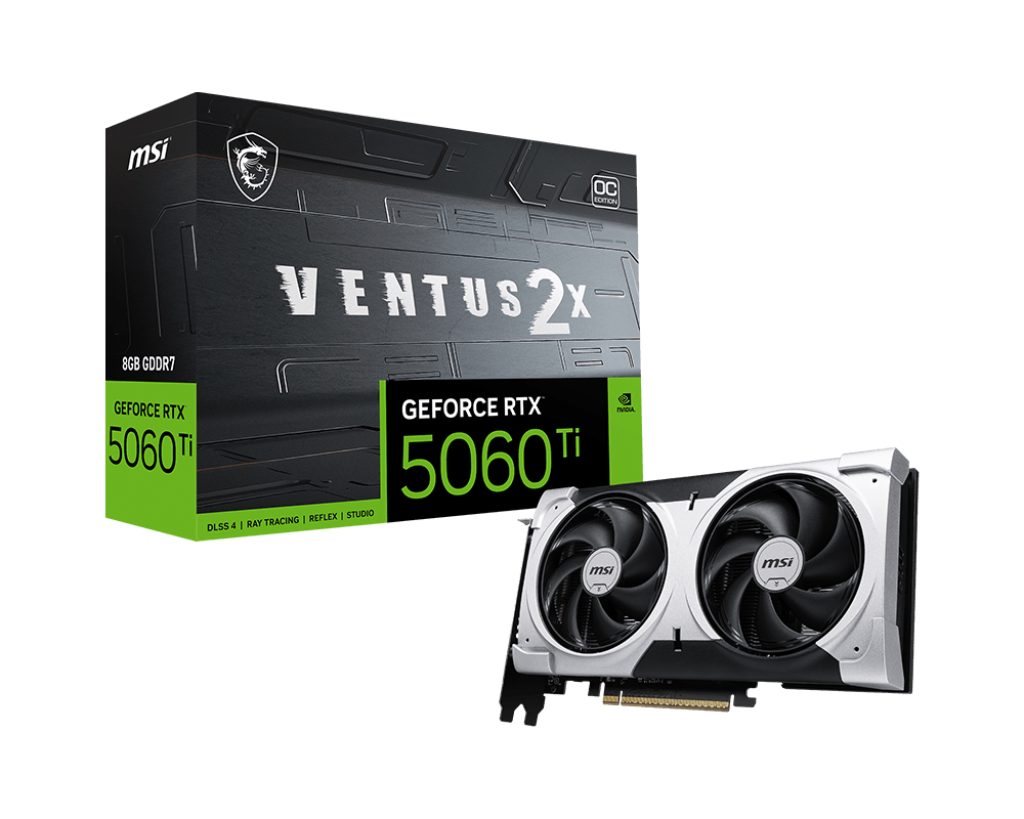 GeForce RTX™ 5060 Ti 8G VENTUS 2X OC PLUS GeForce RTX™ 5060 Ti 8G VENTUS 2X OC PLUS